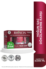 Bioxcin Forte Şampuan  - Yoğun Saç Dökülmesi Şampuanı 3 Al 2 Öde 3x300 Ml