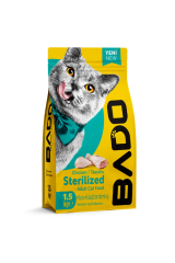 Bado Kısırlaştırılmış Yetişkin Kedi Tavuklu 1500 gr Maması