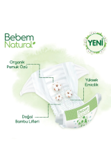 Bebem Natural Bebek Bezi 6 Beden Ekstra Large Aylık Fırsat Paketi 128 Adet